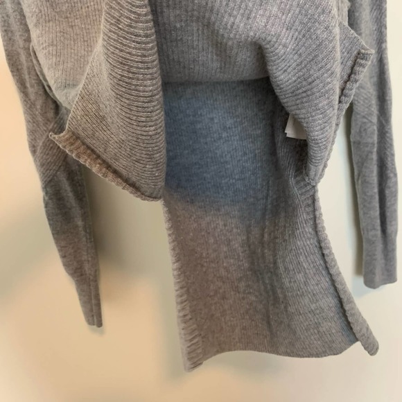 Zella Womens Long Sleeve Pullover Sweater Size XS Gray Wool Cashmere Ribbed - Picture 11 of 15
